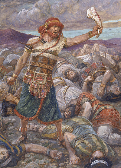 Samson Slays a Thousand Men James Tissot